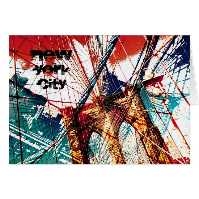 ブルックリン橋、NYC (正面横)