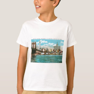 ブルックリン橋、WoolworthおよびMunicipal… Tシャツ