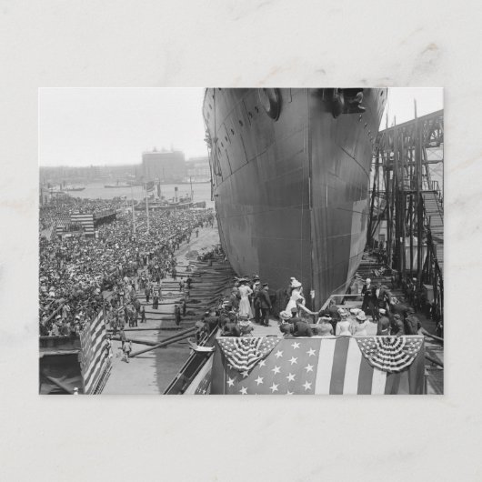 ブルックリン海軍造船所、1900年代初期 ポストカード (正面)