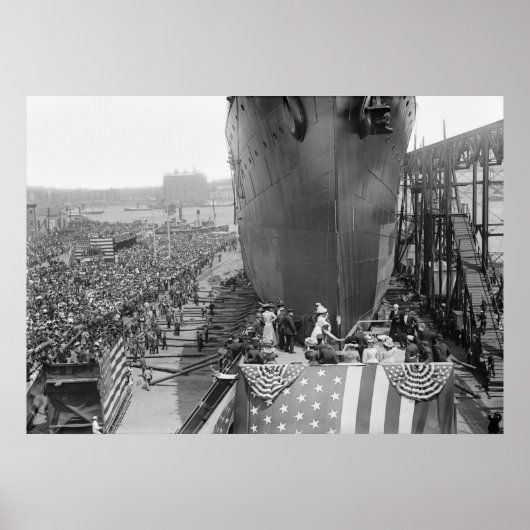 ブルックリン海軍造船所， 1908 ポスター (正面)