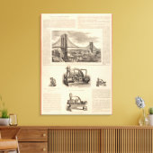 ブルックリン生命保険会社 キャンバスプリント (インサイチュ (リビング))