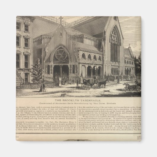 ブルックリン素晴らしタバナクルオルガン構築 マグネット (正面)