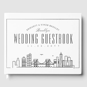 ブルックリン結婚にある  デコモダンスカイライン ゲストブック