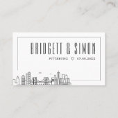 ブルックリン結婚ズ |座席表の前面と背面 プレイスカード (裏面)