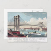 ブルックリン絵画ブリッジ ポストカード (正面/裏面)