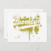 ブルックリン色彩の鮮やかマスタードポストカード ポストカード (正面/裏面)