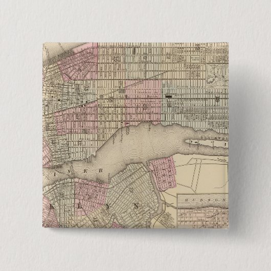 ブルックリン3·ニューヨーク 缶バッジ (正面)