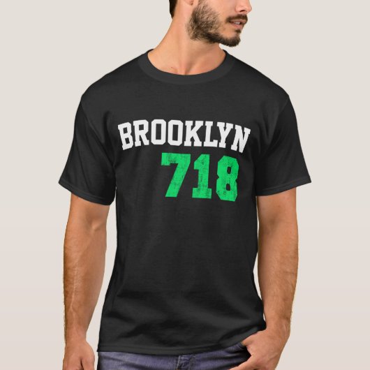 ブルックリン718 Tシャツ (正面)