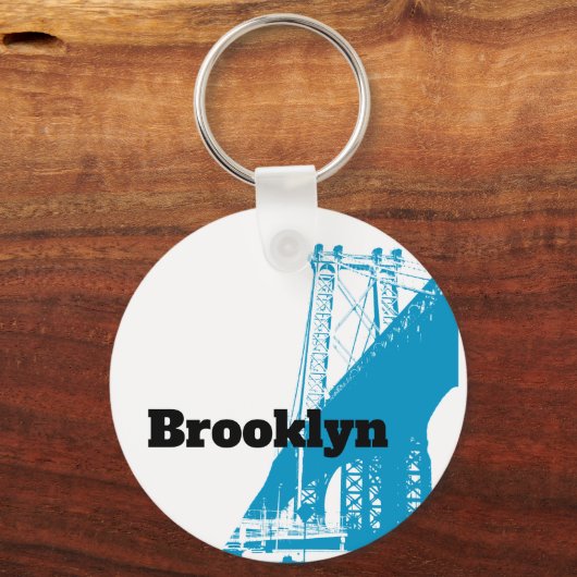 ブルックリン、ウィリアムズバーグ橋キーチェーン キーホルダー (正面)