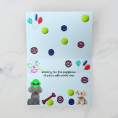 ブルックリン・ザ・ワイマラナーの誕生日・ブラスト・イン・ブルー シーズンカード (内部)