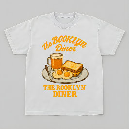ブルックリン・ダイナーレトロ朝食の盗作 Tシャツ