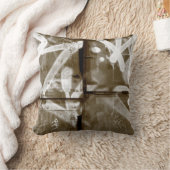 ブルックリン、ニューヨークシティの落書きの壁 クッション (ブランケット)