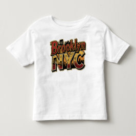ブルックリン ニューヨークシティ ヴィンテージ ブリッジ ステッカー アート トドラーTシャツ