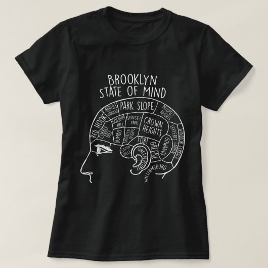 ブルックリン・ニューヨーク地区 Tシャツ (デザイン正面)
