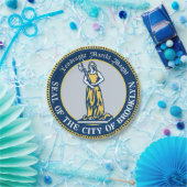 ブルックリン（ニューヨーク市のボロー）シール ペーパープレート (パーティー)