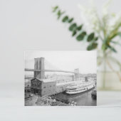 ブルックリン・ブリッジと波止場, 1905 ポストカード (スタンド正面)