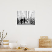 ブルックリン・ブリッジ・ウォークウェイ、1905年。ヴィンテージ写真 ポスター (キッチン)