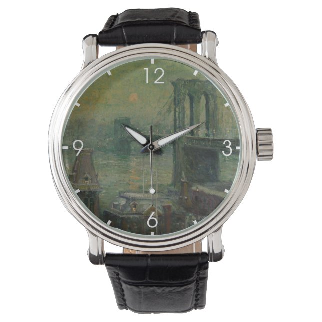 ブルックリン・ブリッジ（ニューヨーク・シティ・ランドマーク）(NYC) 腕時計 (正面)