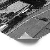 ブルックリン・ブリッジ&ニューヨーク・スカイライン， 1920.ヴィンテージ ポスター (角)