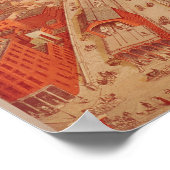 ブルックリン・ブリッジ， c.1883 ポスター (角)