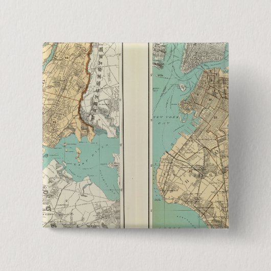 ブルックリン·NYシティ 缶バッジ (正面)