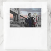 ブルックリンB&W 長方形シール (バッグ)