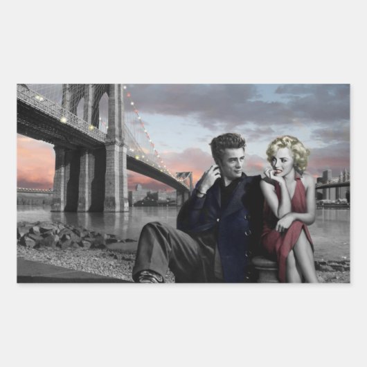 ブルックリンB&W 長方形シール (正面)