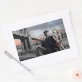 ブルックリンB&W 長方形シール (封筒)