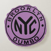 ブルックリンDUMBOの枕 ラウンドクッション (裏面)