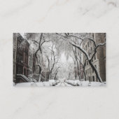 ブルックリンNYのアーバンクリスマススススノー 名刺 (裏面)