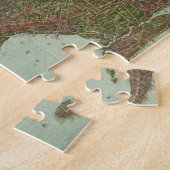 ブルックリンNY (1908年)のヴィンテージの地図 ジグソーパズル (側面)