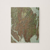 ブルックリンNY (1908年)のヴィンテージの地図 ジグソーパズル (縦)