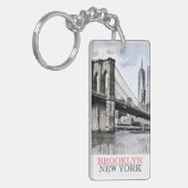 ブルックリンNYCニューヨーク キーホルダー (正面左)