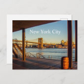 ブルックリー橋はがき ポストカード (正面/裏面)