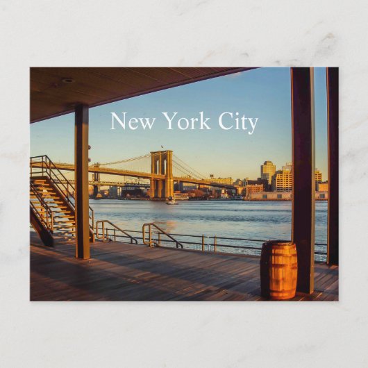 ブルックリー橋はがき ポストカード (正面)