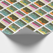 ブルックレインボーブラウンチャードのマス魚釣り ラッピングペーパー (角)