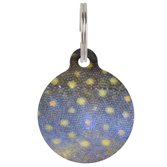 ブルック·トラウトはかりで測写真 ペット　ネームタグ (正面)