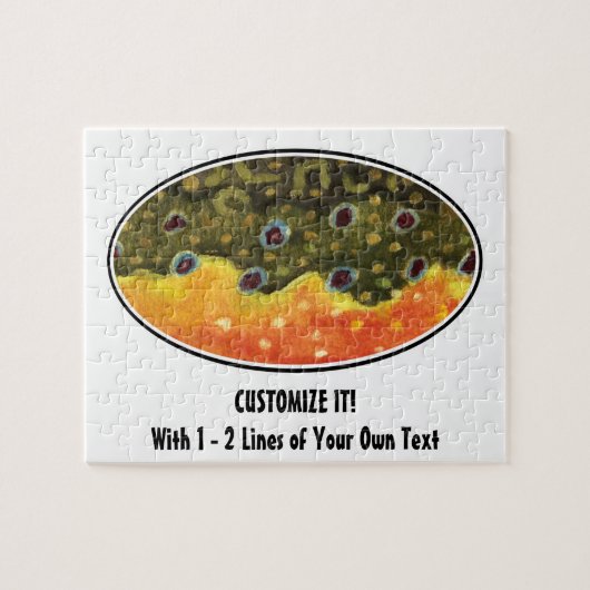 ブルック·トラウト·フィッシュ ジグソーパズル (横)