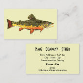 ブルック·トラウト·フィッシュ 名刺 (正面/裏面)