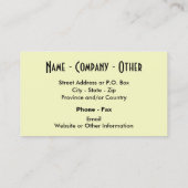 ブルック·トラウト·フィッシュ 名刺 (裏面)