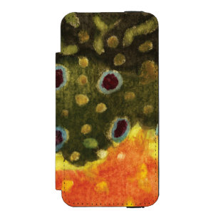 ブルック・トラウト・フィッシュ iPhone SE/5/5sウォレットケース