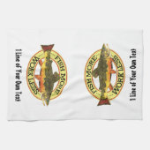 ブルック·トラウト·フライ·フィッシャーマン キッチンタオル (横)