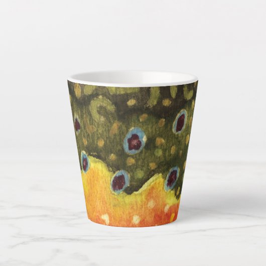 ブルック・マス・フィッシャーマンズフィッシャーウーマンの美しさ カフェラテマグ (正面)