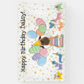 ブルッセル・グリフォンの誕生日パーティー 横断幕 (縦)