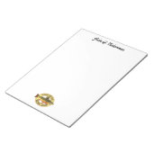 ブルッユーモアのあるクのフライ釣り魚もっと ノートパッド (アングル)