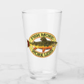 ブルッユーモアのあるクトラウト魚釣りアングラーズ タンブラーグラス (正面)