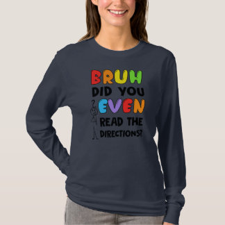 ブルッ指示読も先生 Tシャツ