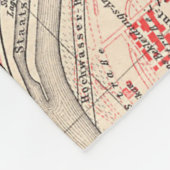 ブルツブルグドイツ(1905年)のヴィンテージの地図 フリースブランケット (角)