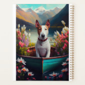 ブルテリアがパドルに：風光明媚な冒険 プランナー手帳 (裏面)