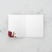 ブルテリアとバラ-ハッピーバースデー! ノートカード (内部)